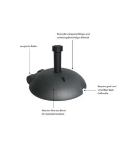 Beo Design-Schirmständer, 40 Kg -Optimal Gartenmöbel Geschäft 1412659 WE IG 001 DesignSchirmst40kg