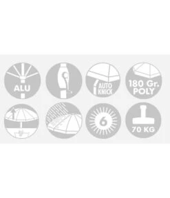 Doppler Sonnenschirm Expert Auto Tilt, Rund, Ca. Ø320 Cm -Optimal Gartenmöbel Geschäft 1676428 1676477 1676485 1676931 WE DE 001 Expert320