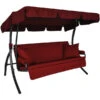 Angerer Hollywoodschaukel Trend Joy Bordeaux, 3-Sitzer