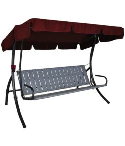 Angerer Hollywoodschaukel Trend Joy Bordeaux, 3-Sitzer -Optimal Gartenmöbel Geschäft 1690254 WE FS 003 TrendJoyHollywoodschaukel