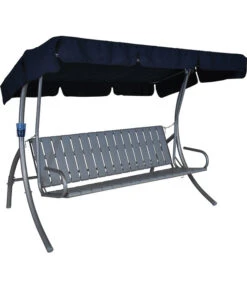Angerer Hollywoodschaukel Trend Joy Marineblau, 3-Sitzer -Optimal Gartenmöbel Geschäft 1690296 WE FS 003 TrendJoyHollywoodschaukel