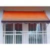 Angerer Klemmmarkise, Design 200 Orange-braun, Unterschiedliche Breiten