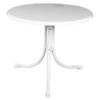 MFG Freizeitmöbel Boulevard-Klapptisch Sevelit, Weiß, Ø85/H70 Cm -Optimal Gartenmöbel Geschäft 1741818 WE FS 001 MFGBoulevardKlapptischSevelit