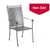 MWH Stapelsessel Excelsior, 4er Set -Optimal Gartenmöbel Geschäft 1897685 WE FS 001 ExcelsiorStapelstuhl