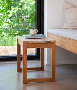 Cinas Gartenhocker Vega -Optimal Gartenmöbel Geschäft 2012045 WE MO 003 TeackhockerVega