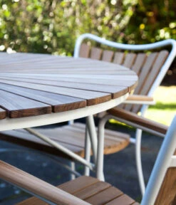 Cinas Gartentisch Ellen, Ca. Ø110/H74 Cm -Optimal Gartenmöbel Geschäft 2012250 WE DE 001 TischEllenD110Weiss