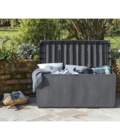 Keter Aufbewahrungsbox Capri, 305 Liter, Ca. B123/H57/T53,5 Cm -Optimal Gartenmöbel Geschäft 2190700 WE MO 001 KeterAufbewahrungsbox