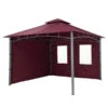 Tepro Seitenteilset Für Gartenpavillon Lehua Und Waya -Optimal Gartenmöbel Geschäft 2191054 WE FS 001 SeitenteilsetLehuaWayaburgund 1