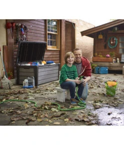 Keter Aufbewahrungsbox Brushwood, 455 Liter, Ca. B145/H60,3/T69,7 Cm -Optimal Gartenmöbel Geschäft 2191161 WE MO 002 KeterAufbewahrungsbox