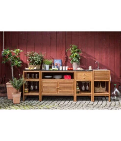 Dehner Schubladenschrank Southampton, 50 X 50 X 90 Cm -Optimal Gartenmöbel Geschäft 2354900 WE FS 001 Outdoorkueche
