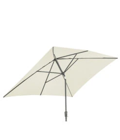 Dehner Sonnenschirm Samos, Rechteckig, Ca. B300/T200 Cm -Optimal Gartenmöbel Geschäft 2408003 WE FS 004 SchirmSamosCremeNeu