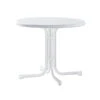 Sieger Klapptisch Boulevard Mecalit-Pro, Ø86/H72 Cm -Optimal Gartenmöbel Geschäft 2544740 WE FS 001 KlapptischD86Marmorweiss