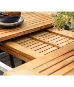 Dehner Teak-Ausziehtisch Colmar, Ca. B152-210/H76/T89 Cm -Optimal Gartenmöbel Geschäft 2785608 WE DE 002 DehnerTischColmar