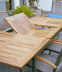 Dehner Teak-Ausziehtisch Colmar, Ca. B152-210/H76/T89 Cm -Optimal Gartenmöbel Geschäft 2785608 WE MO 003 DehnerAusziehtischColmar