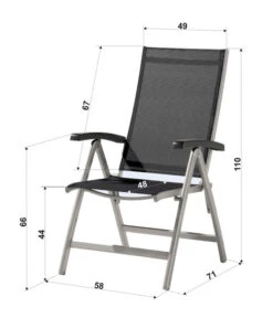 Sieger Klappsessel Bodega -Optimal Gartenmöbel Geschäft 2795144 2795276 6764203 WE FS Skizze