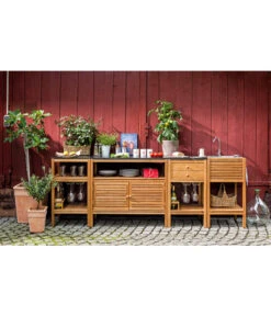 Dehner Schrank Southampton, 100 X 50 X 90 Cm -Optimal Gartenmöbel Geschäft 2806644 WE MO 001 OutdoorKuechesouthhampton