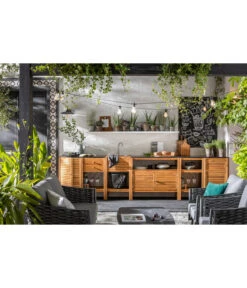 Dehner Schrank Southampton, 100 X 50 X 90 Cm -Optimal Gartenmöbel Geschäft 2806644 WE MO 002 Outdoorkuechesouthampton