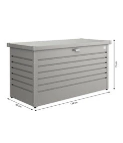 Biohort FreizeitBox 130, Ca. B134/H71/T62 Cm -Optimal Gartenmöbel Geschäft 2816585 WE BG 001 BiohortFreizeitbox130FuerDenGartenFreizeitbox130Grau