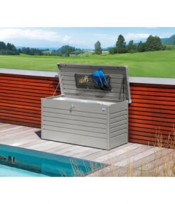 Biohort FreizeitBox 130, Ca. B134/H71/T62 Cm -Optimal Gartenmöbel Geschäft 2816585 WE MO 001 BiohortFreizeitbox130FuerDenGartenFreizeitbox130Silber