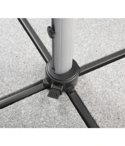 Schneider Premium Ampelschirm Monaco, Granitgrau, Quadratisch, Ca. B300/T300 Cm -Optimal Gartenmöbel Geschäft 2887982 WE DE 007 SchirmMOnaco300x300