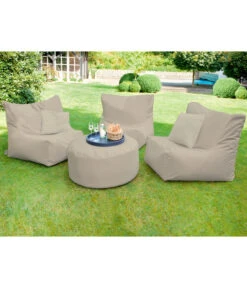 Outbag Outdoor-Sitzsack Piece Zipper Plus -Optimal Gartenmöbel Geschäft 3484821 WE MO 001 OutbagOutdoorsitzsackbeige