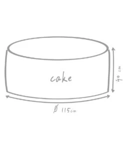 Outbag Outdoor-Sitzsack Cake Fabric -Optimal Gartenmöbel Geschäft 3491230 WE DE 002 CakePlusMud