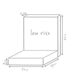 Outbag Niederlehnerpolster Low Rise Plus, Ca. B50/H8/T94 Cm -Optimal Gartenmöbel Geschäft 3510955 WE DE 002 LowRisePlusAnthrazit