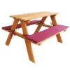 Habau Kinder Picknickbank, 89 X 79 X 50 Cm -Optimal Gartenmöbel Geschäft 4031092 WE FS 001 Kinderpicknickbank