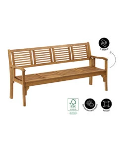 Dehner Klappbank Douglas, 4-Sitzer 8 Dehner Klappbank Douglas, 4-Sitzer -Optimal Gartenmöbel Geschäft 4069431 WE IG 001 DehnerKlappbankDouglas4Sitzer