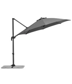 Schneider Schirm Rhodos Blacklight, Rund, Ca. Ø300 Cm -Optimal Gartenmöbel Geschäft 4076485 WE FS 002 RhodosBlacklight