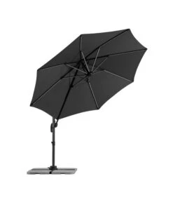 Schneider Schirm Rhodos Blacklight, Rund, Ca. Ø300 Cm -Optimal Gartenmöbel Geschäft 4076485 WE FS 005 RhodosBlacklight