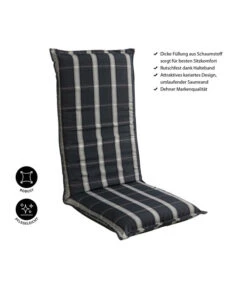 Dehner Hochlehnerpolster Lancy, Ca. B50/H8/T120 Cm -Optimal Gartenmöbel Geschäft 4093811 WE IG 001 HLPolsterLancyNEU