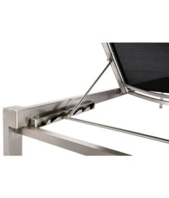 Best Rollliege Marbella, Edelstahl, Schwarz, Ca. B67/H33/T200 Cm -Optimal Gartenmöbel Geschäft 4109609 WE DE 001 BestRollliegeMarbellaEdelstahlSchwarz