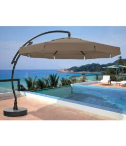 Sun Garden Ampelschirm Easy Sun, Rund, Ca. Ø350 Cm 5 Sun Garden Ampelschirm Easy Sun, Rund, Ca. Ø350 Cm -Optimal Gartenmöbel Geschäft 4124343 WE FS 003 SunGardenAmpelschirmTaupe