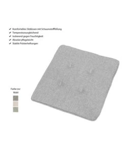 Dehner Balkonkissen Noah, Ca. B39/H3/T39 Cm -Optimal Gartenmöbel Geschäft 4174199 WE IG 001 BalkonkissenNoahAnthrazit