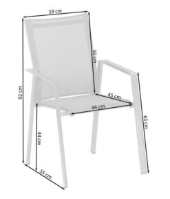 Dehner Stapelstuhl Nantes -Optimal Gartenmöbel Geschäft 4209920 WE FS 001 SkizzeStapelstuhlNantes