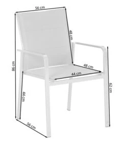 Dehner Stapelstuhl Nantes Elegance -Optimal Gartenmöbel Geschäft 4209938 WE FS 001 SkizzeStapelstuhlNantesElegance