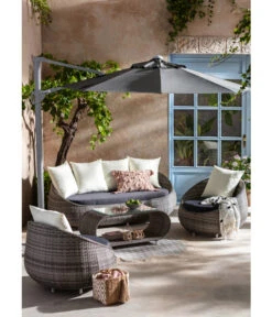 Dehner Geflechtlounge Avani, 4-teilig -Optimal Gartenmöbel Geschäft 4209987 WE MO 005 LoungeAvani