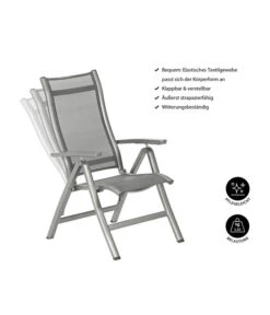 Dehner Klappsessel Chicago, Hochlehner -Optimal Gartenmöbel Geschäft 4210316 WE IG 001 KLAPPSESSELCHICAGO