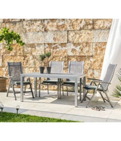 Dehner Ausziehtisch Chicago, Ca. B160-210/H74/T90 Cm -Optimal Gartenmöbel Geschäft 4210381 4210316 4210274 WE MO 001 DehnerGruppeChicagoNEU