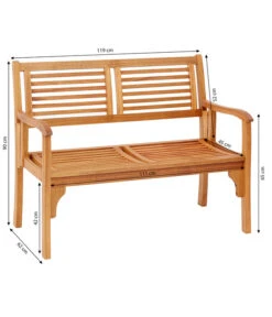 Dehner Klappbank Douglas, 2-Sitzer -Optimal Gartenmöbel Geschäft 4216784 WE BG 001 KlappbankDouglas