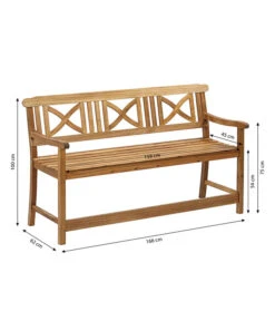 Dehner Gartenbank Malmoe -Optimal Gartenmöbel Geschäft 4223186 WE BG 001 DehnerParkbankMalmoe