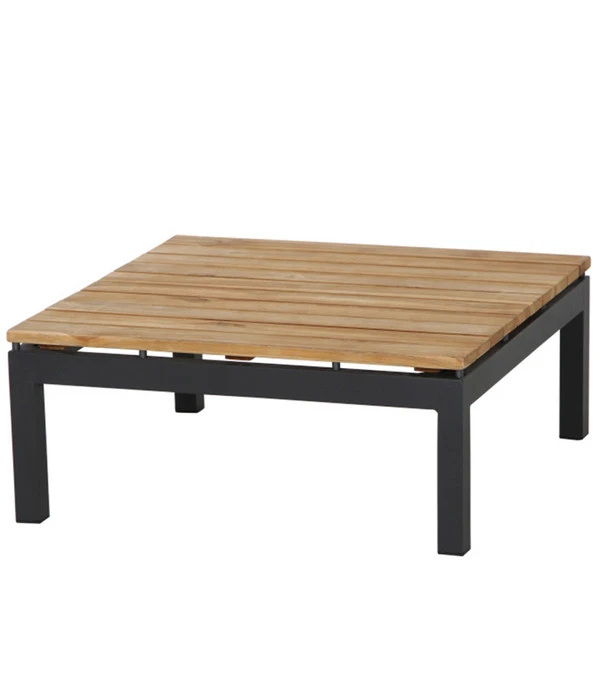 Siena Garden Teak-Loungetisch Alvida, Anthrazit/natur, Ca. B74/H30/T74 Cm 3 Siena Garden Teak-Loungetisch Alvida, Anthrazit/natur, Ca. B74/H30/T74 Cm