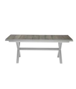 Siena Garden Ausziehtisch Sincro, Hellgrau, Ca. B200-260/H77/T100 Cm -Optimal Gartenmöbel Geschäft 4331245 WE DE 003 Ausziehtischsincroweiss