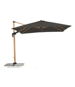 Schneider Ampelschirm Rhodos Twist Woody, Anthrazit, Rechteckig, Ca. B300/T360 Cm -Optimal Gartenmöbel Geschäft 4355640 WE FS 001 RhodosTwistWoody