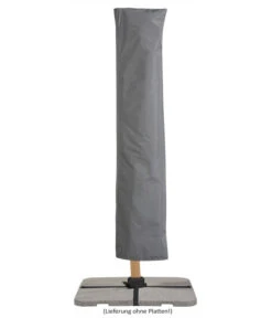 Schneider Ampelschirm Rhodos Twist Woody, Anthrazit, Rechteckig, Ca. B300/T360 Cm -Optimal Gartenmöbel Geschäft 4355640 WE FS 007 RhodosTwistWoody