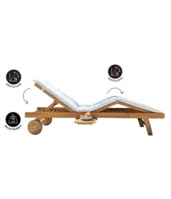 Dehner Rollliege Ravenna, Ca. B70/H89/T200 Cm -Optimal Gartenmöbel Geschäft 4407086 WE FS 003 RollliegeRavenna