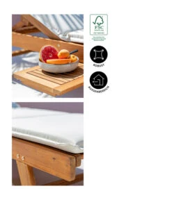 Dehner Rollliege Ravenna, Ca. B70/H89/T200 Cm -Optimal Gartenmöbel Geschäft 4407086 WE IG 002 RollliegeRavenna