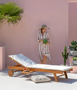 Dehner Rollliege Ravenna, Ca. B70/H89/T200 Cm -Optimal Gartenmöbel Geschäft 4407086 WE MO 001 RollliegeRavennaNEU