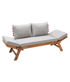 Dehner Holz-Sofa Macao -Optimal Gartenmöbel Geschäft 4407383 WE FS 003 SofaMacaoNEU